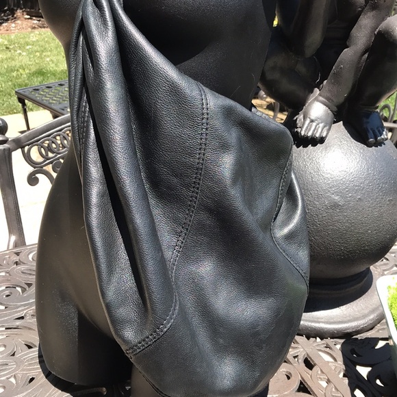 Lucky Brand Leather Large Vintage Boho Y2K Shoulder Bag Purse - Picture 11 of 12